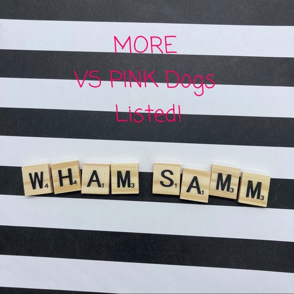 NWT Victoria's Secret PINK Collectable Display Mini Cheetah Stuffed Plush Dog - Picture 8 of 8